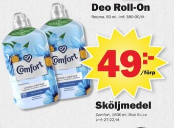 Pekås Comfort sköljmedel erbjuda