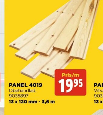 Jem&Fix Panel 4019 erbjuda