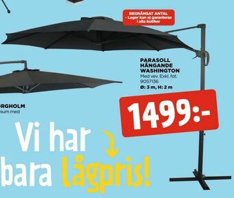 Jem&Fix Parasoll hängande washington erbjuda