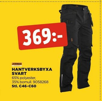 Jem&Fix Hantverksbyxa svart erbjuda