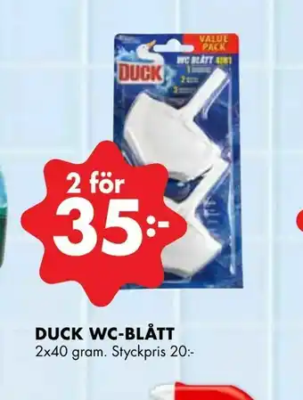 ÖoB Duck wc-blått erbjuda