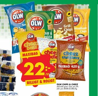 ÖoB Olw chips & cheez erbjuda