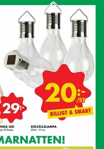ÖoB Solcellslampa erbjuda