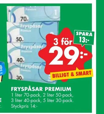 ÖoB Fryspåsar premium erbjuda
