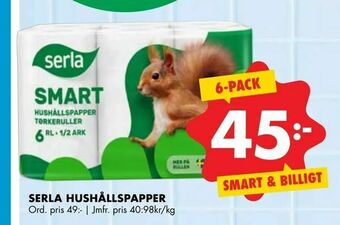 ÖoB Serla hushållspapper erbjuda