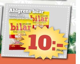 Bonum Matmarknad Ahlgrens bilar erbjuda