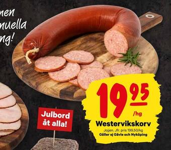 City Gross Westervikskorv erbjuda