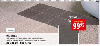Jem&Fix Klinker erbjuda