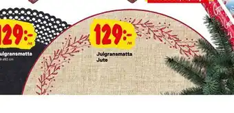 Julgransmatta jute