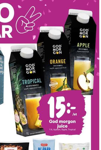 City Gross God morgon juice erbjuda