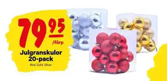 City Gross Julgranskulor 20-pack erbjuda