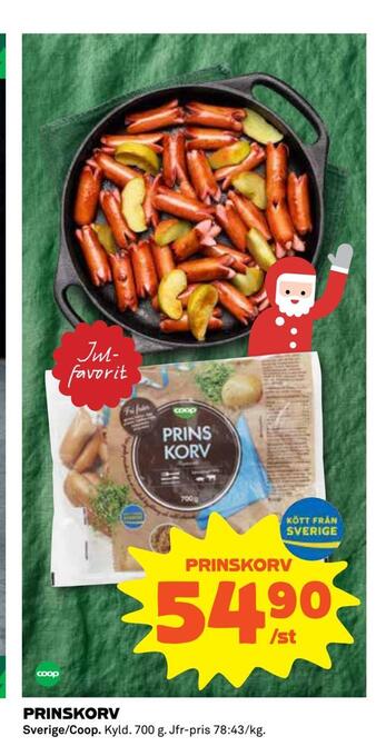 Coop Extra Prinskorv erbjuda
