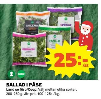 Coop Daglivs Sallad i påse erbjuda