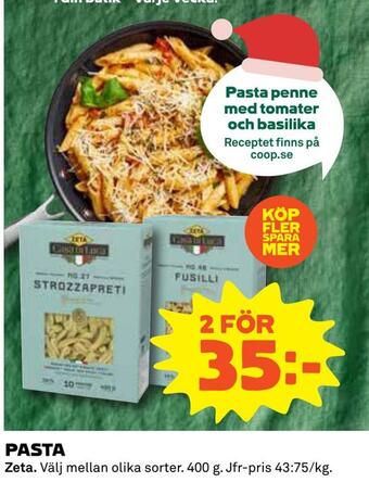 Coop Daglivs Pasta erbjuda