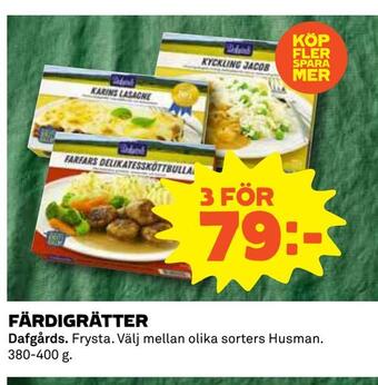 Coop Daglivs Färdigrätter erbjuda