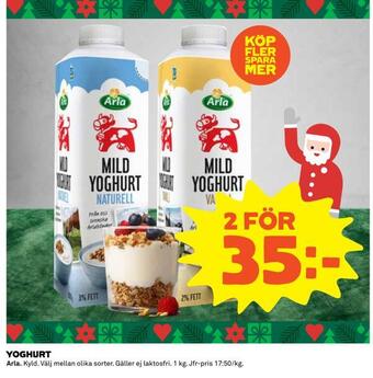 Coop Konsum Yoghurt erbjuda