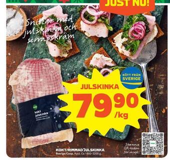 Coop Forum Kokt/rimmad julskinka erbjuda