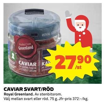Caviar svart/röd