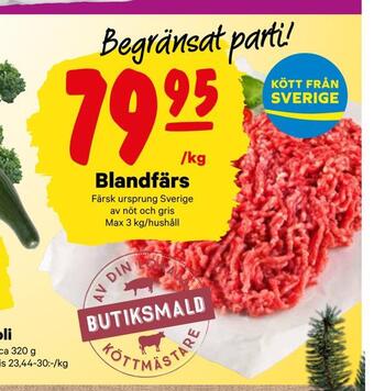 City Gross Blandfärs erbjuda