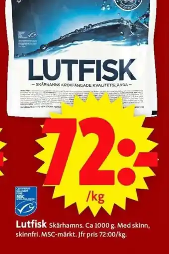 ICA Supermarket Lutfisk erbjuda