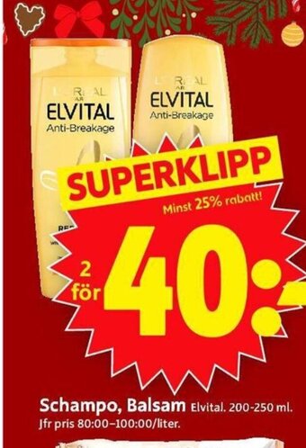 ICA Supermarket Schampo, Balsam erbjuda