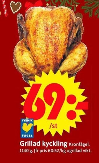 ICA Supermarket Grillad Kyckling erbjuda
