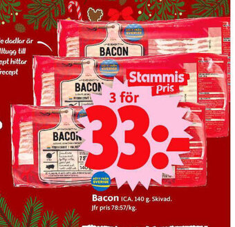 ICA Supermarket Bacon erbjuda