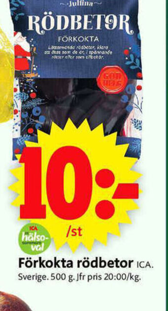 ICA Supermarket Förkokta Rödbetor erbjuda