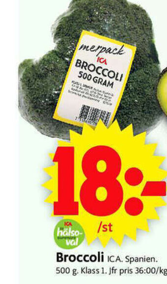 ICA Supermarket Broccoli erbjuda