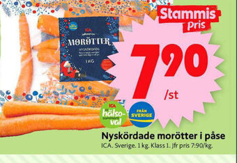 ICA Supermarket Nyskördade Morötter i Påse erbjuda