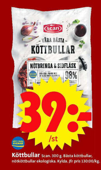 ICA Supermarket Köttbullar erbjuda