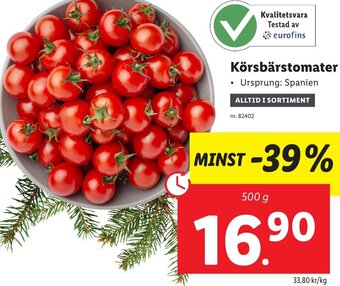 Lidl Körsbärstomater erbjuda