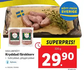 Kryddad Färskkorv