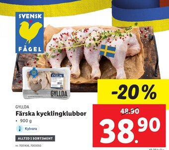 Lidl Färska Kycklingklubbor erbjuda