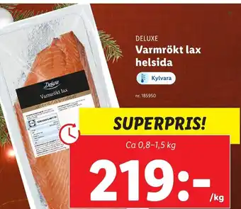 Lidl Varmrökt Lax Helsida erbjuda
