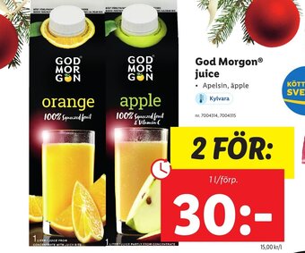 Lidl God Morgon Juice erbjuda
