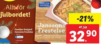 Lidl Familjen Dafgård Janssons Frestelse erbjuda