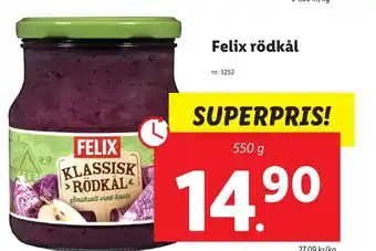 Lidl Felix Rödkåll erbjuda