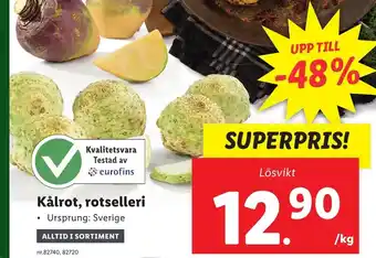 Kålrot, Rotselleri