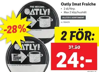 Lidl Oatly Imat Fraiche erbjuda