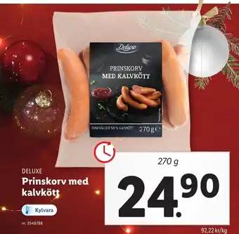 Prinskorv med Kalvkött