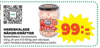 Stora Coop Handskalade räkor/kräftor erbjuda