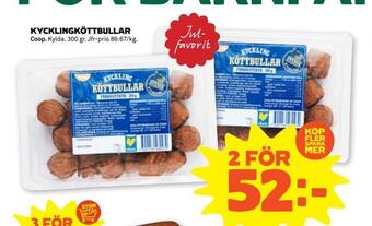 Stora Coop Kycklingköttbullar erbjuda