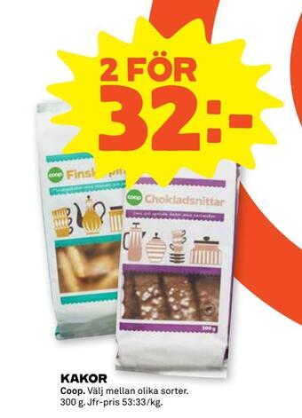 Stora Coop Kakor erbjuda