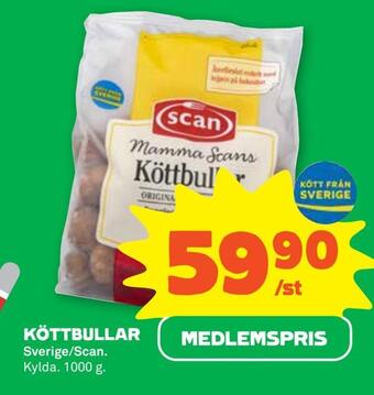 Stora Coop Köttbullar erbjuda