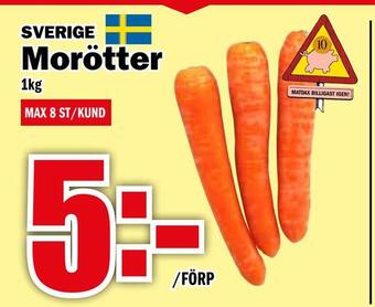 Matdax Morötter erbjuda