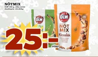 Matdax Olw nötmix erbjuda
