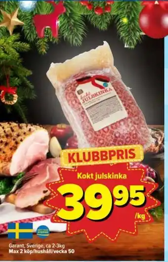 Östenssons Garant julskinka erbjuda