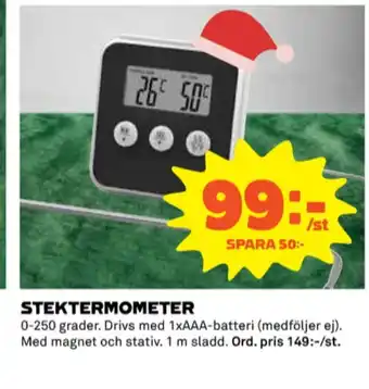 Up & go stektermometer