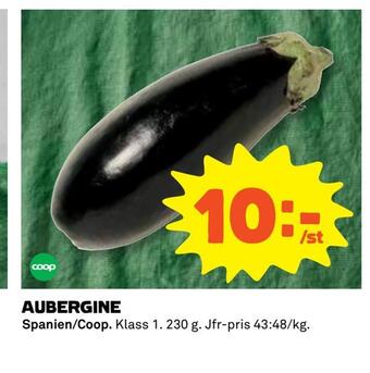 Coop Aubergine erbjuda